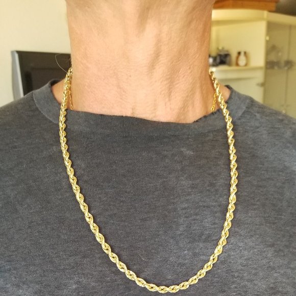 Unisex Estate 10k Gold Rope / Bayadère Necklace26